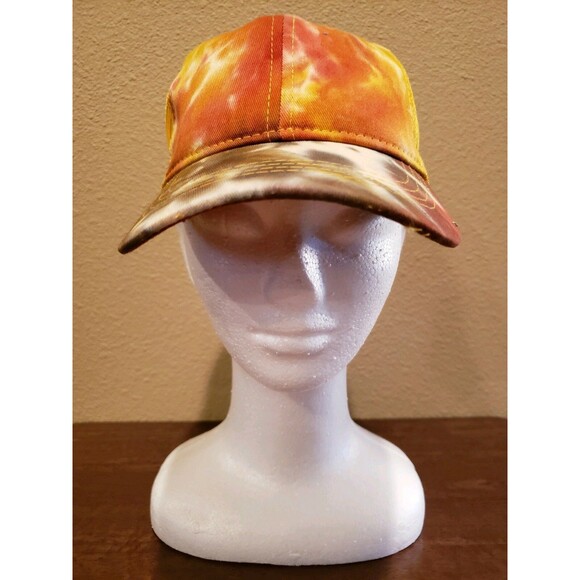 CC Tie Dyed High Bun Ponytail Hat Mustard Color SUPER CUTE Spring Hat - Picture 3 of 12